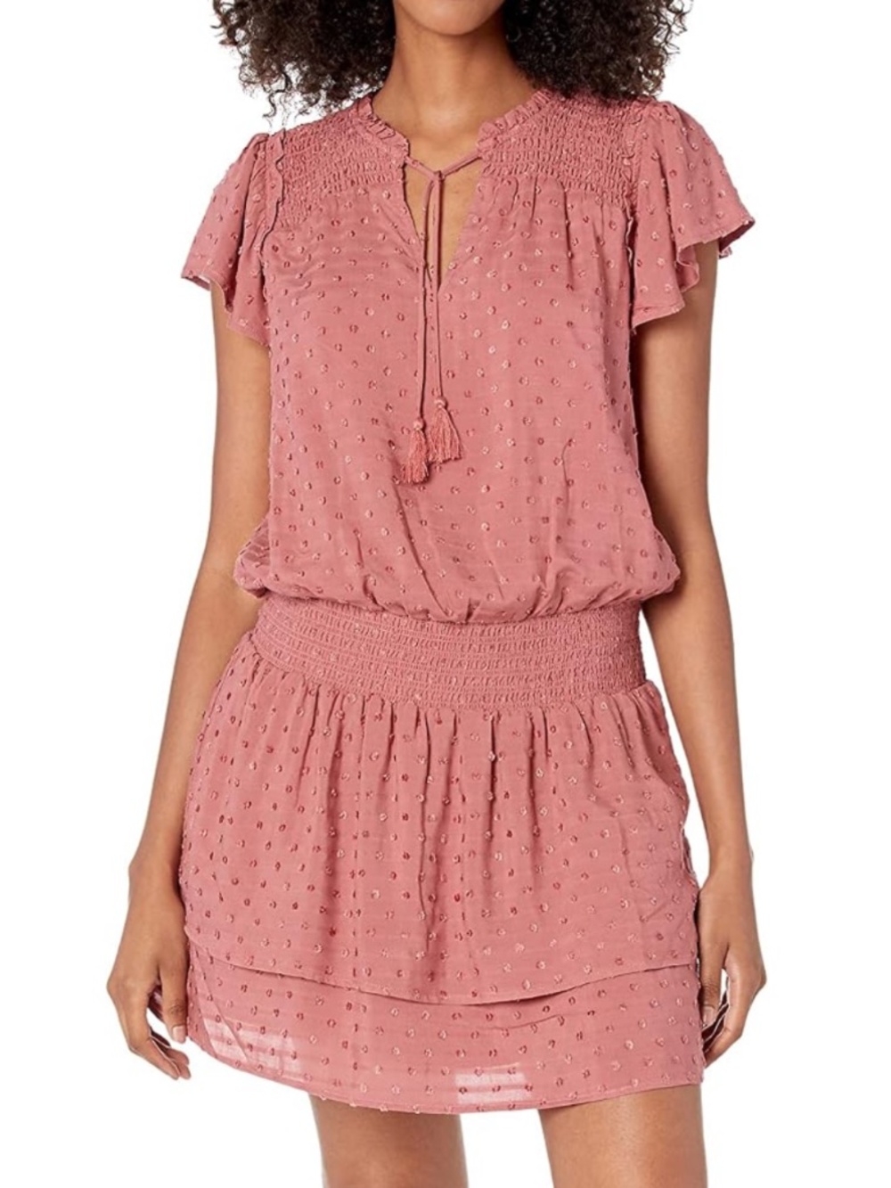 PAIGE Cristina Dress in Muted Brick Dust